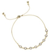 Bratara argint placata cu aur galben cu pietre DiAmanti Z2130BG_W-DIA